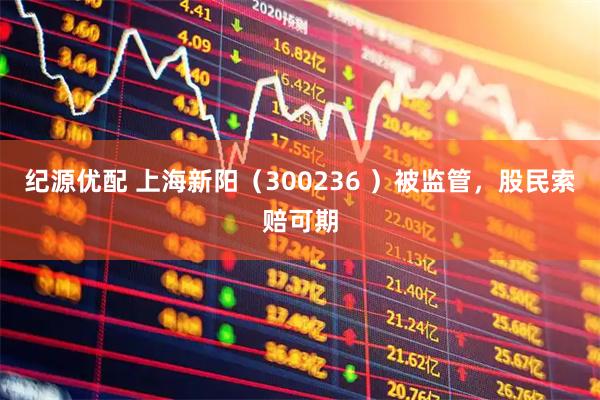 纪源优配 上海新阳（300236 ）被监管，股民索赔可期